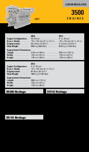Motoare Caterpillar 3508