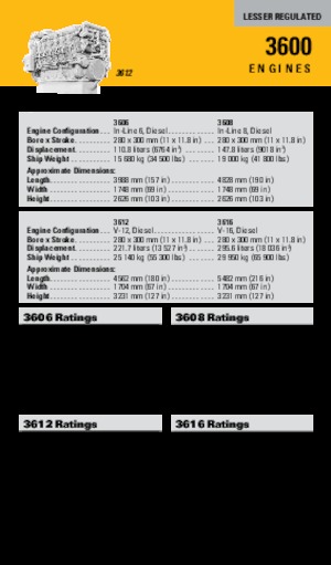 Motoare Caterpillar 3606