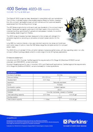 Motoare Perkins 402D-05