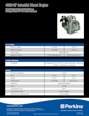 Motoare Perkins 403D-07