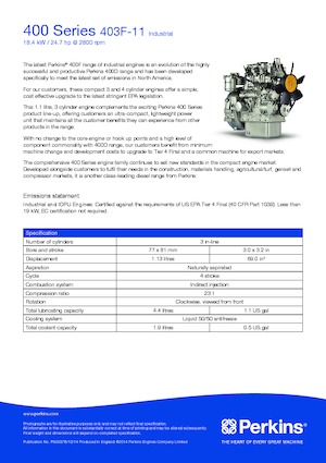 Motoare Perkins 403F-11