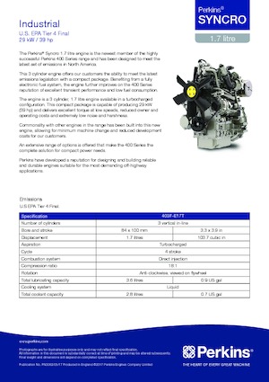 Motoare Perkins 403F-E17T