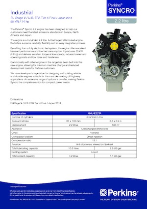 Motoare Perkins 404J-E22TA