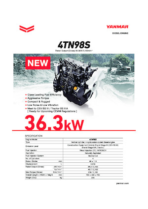 Motoare Yanmar 4TN98S