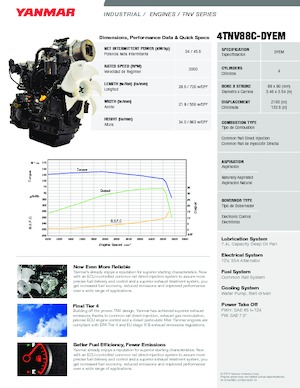 Motoare Yanmar 4TNV88C-DYEM