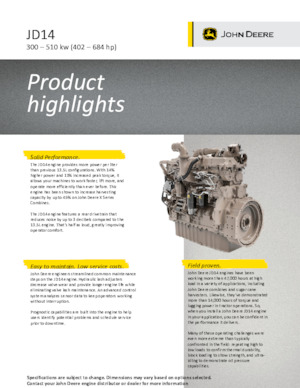 Motoare John Deere Construction 6136CI440