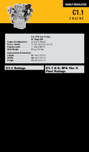 Motoare Caterpillar C1.1