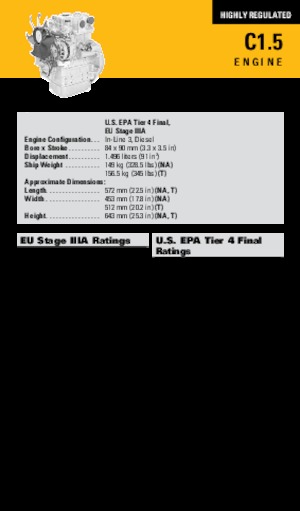 Motoare Caterpillar C1.5