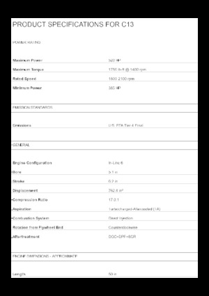 Motoare Caterpillar C13