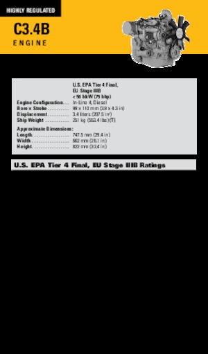 Motoare Caterpillar C3.4B