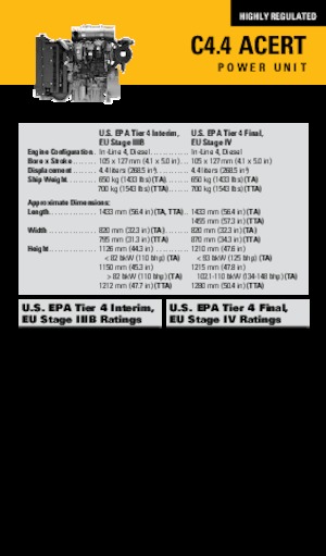 Motoare Caterpillar C4.4 Acert