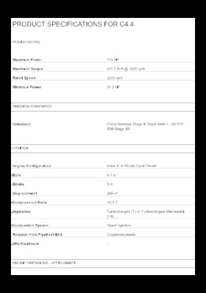 Motoare Caterpillar C4.4 Acert