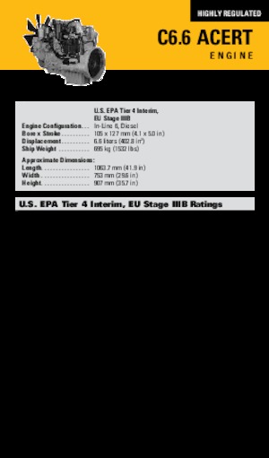 Motoare Caterpillar C6.6