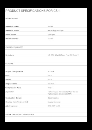 Motoare Caterpillar C7.1