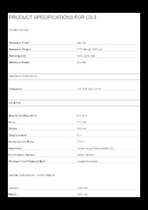 Motoare Caterpillar C9.3