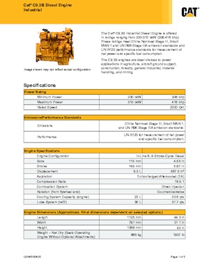 Motoare Caterpillar C9.3B
