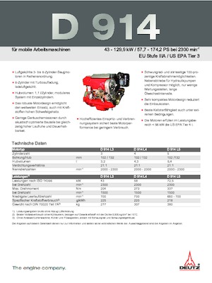 Motoare Deutz D 914 L4