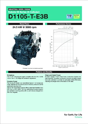 Motoare Kubota D1105-T-E3B