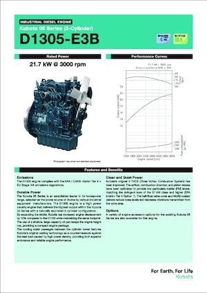 Motoare Kubota D1305-E3B