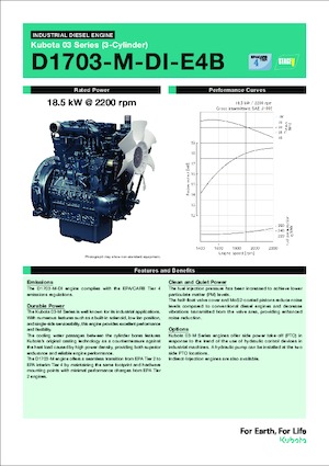 Motoare Kubota D1703-M-DI-E4B