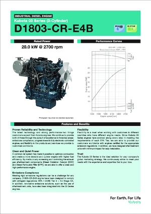 Motoare Kubota D1803-CR-E4B