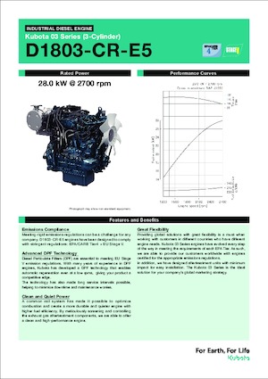 Motoare Kubota D1803-CR-E5