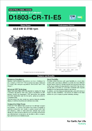 Motoare Kubota D1803-CR-TI-E5