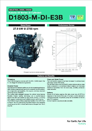 Motoare Kubota D1803-M-DI-E3B