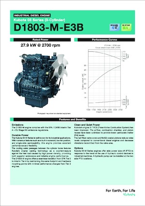 Motoare Kubota D1803-M-E3B