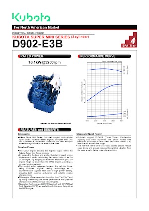 Motoare Kubota D902-E3B