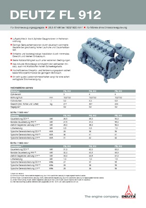Motoare Deutz F 4 L 912 / W