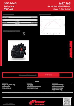 Motoare FPT Industrial N67 NG (180 kW)