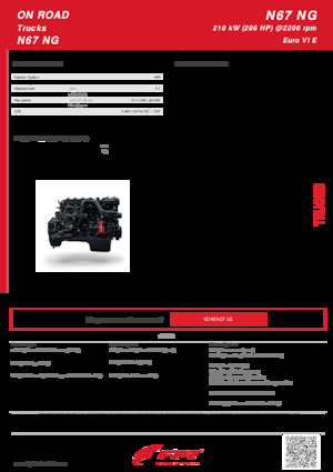 Motoare FPT Industrial N67 NG (210 kW)