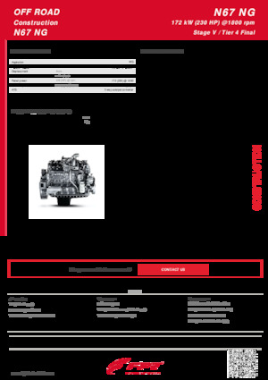 Motoare FPT Industrial N67 NG ENT (172 kW)