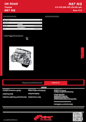 Motoare FPT Industrial N67 NG ENT (210 kW) 