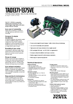 Motoare Volvo Penta TAD1372VE