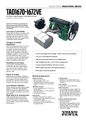 Motoare Volvo Penta TAD1670VE