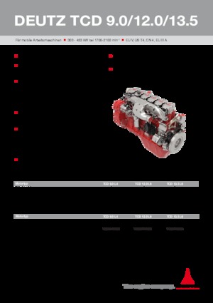 Motoare Deutz TCD 12.0 L6
