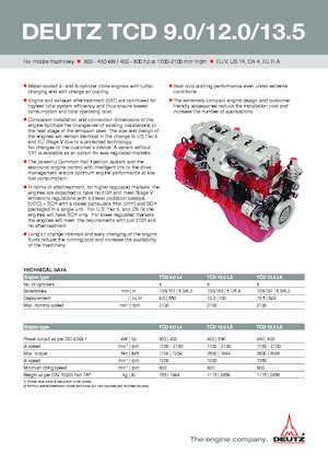 Motoare Deutz TCD 13.5 L6