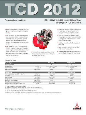 Motoare Deutz TCD 2012 L6