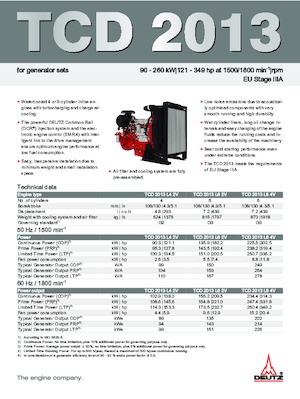 Motoare Deutz TCD 2013 L6 2V