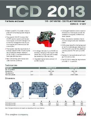 Motoare Deutz TCD 2013 L6 4V