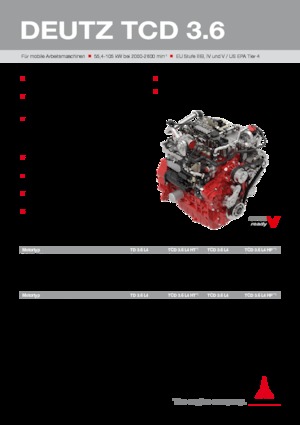 Motoare Deutz TCD 3.6 L4 HT
