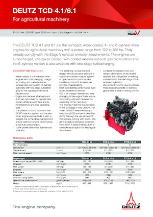Motoare Deutz TCD 4.1