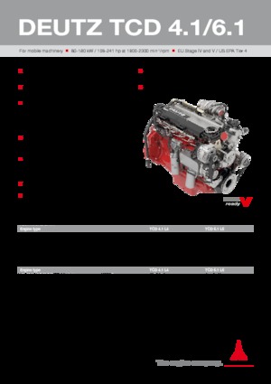 Motoare Deutz TCD 4.1