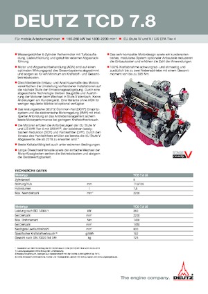 Motoare Deutz TCD 7.8 L6
