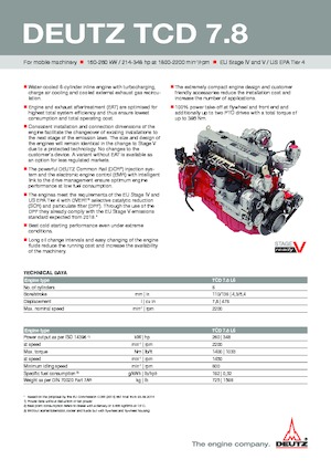 Motoare Deutz TCD 7.8 L6