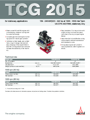 Motoare Deutz TCG 2015 V6