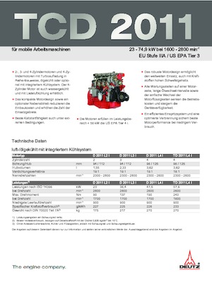 Motoare Deutz TD 2011 L4 I