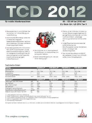 Motoare Deutz TD 2012 L4